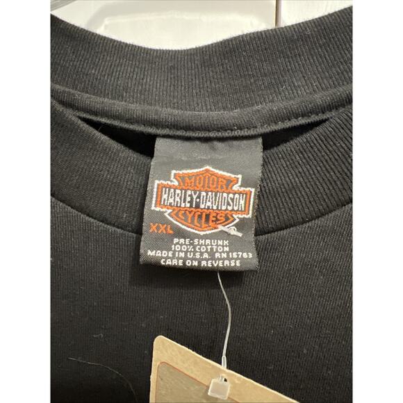 VTG Y2K Harley Davidson WARR’S London England T-Shirt Men's XXL Made in USA, NEW - Picture 7 of 8